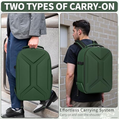 TORIBIO Large Hardshell Camera Backpack DSLR/SLR/Mirrorless Photography Bag - color: Green