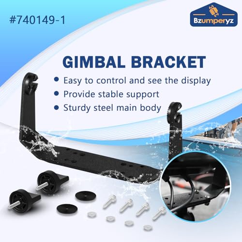 740149-1 Gimbal Bracket Mounting Bracket with Knobs Mounting Screws Fit for Helix 8 Helix 9 Helix 10 Fishfinders All Models - style: 740149-1
