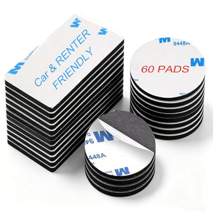 Double Sided Tape Heavy Duty,Adhesive Pads,Mounting Tape,EVA Foam Pad,60Pcs