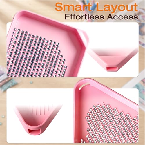 FANGZH A4 Light Pad Diamond Painting Accessories Kit: 179 Pieces, Pink - color: Pink