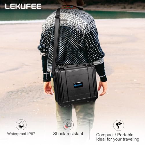 Lekufee Portable Waterproof Hard Case for DJI Mini 4 Pro/3 Pro/3 Drone, RC 2/RC N3/N2, Goggles 2/3/Integra, RC Motion 2/3 and Accessories(Case Only)