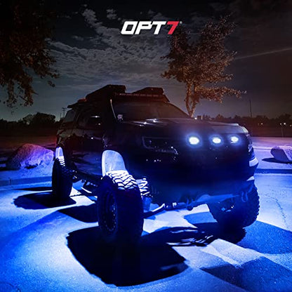 OPT7 Photon 8-Pod RGB LED Aluminum Rock Lights