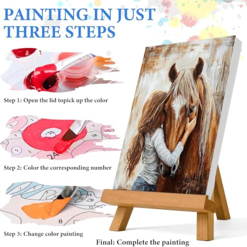 WUDWL Paint by Numbers Kit for Adults Beginner, with Framed - color: YH04247