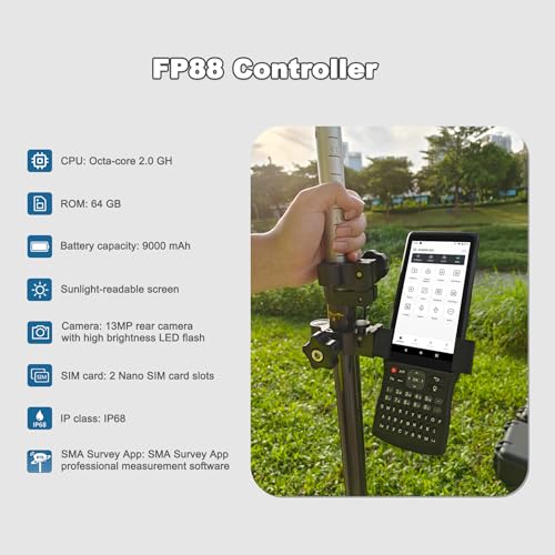 SMA20 Pro RTK Base Station GNSS Receiver GPS Land Survey Equipment, Connect with Drones/UAVs, Free Field Surveying Software for Permanent Use,1408 Channels, NOAA/PPK, for GIS and Precision Agriculture - style: SMA20 Pro Base(410~470MHz)