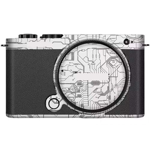 Camera Skin Wrap Anti-Scratch Sticker Coat Vinly Protective Film Body Protector Decals Cover for Panasonic Lumix S9 S 9(Circuit White) - color: Circuit White