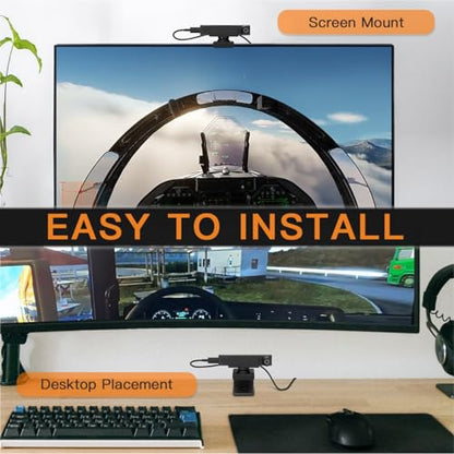 MiYee Head Tracking System for AimxyZ with 6DoF tracking technology Head Tracking Simulation Racing Game Sensor for PC Gaming Easy Installation, No Need to Wear any Equipment