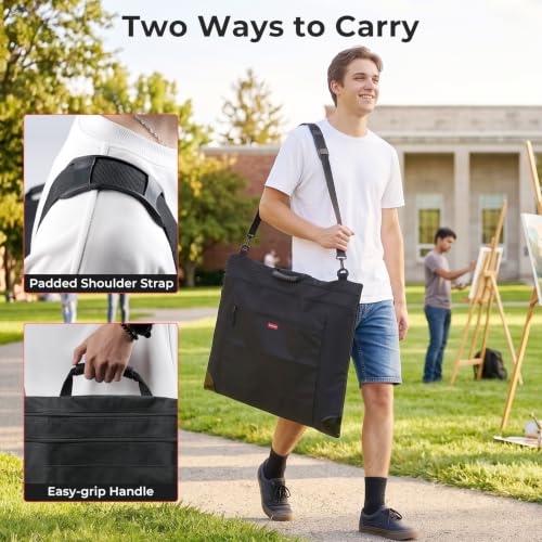 Nicpro Light Weight Art Portfolio Bag, 36x48 Extra Large Art Portfolio Case - size: 36 x 48 inches