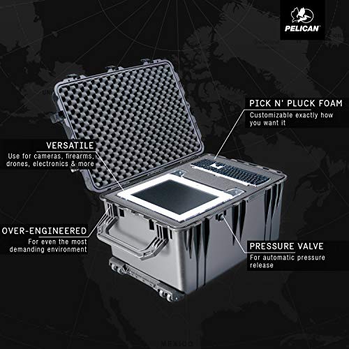 Pelican 1660 Case With Foam (Black) - color: Black, style: With Foam