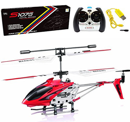 Cheerwing S107/S107G Phantom 3CH 3.5 Channel Mini RC Helicopter with Gyro Crimson - color: Crimson