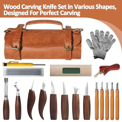 Wood Carving Kit,Whittling Kit,Wood Carving Tools,Carving Knife Set