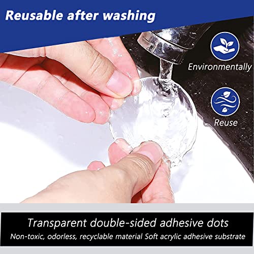 Double Sided Mounting Gel Pad Clear Round Adhesive Pads 1.18'' 30Pcs - size: 30PCS Circles 1.18in