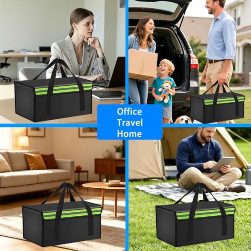 14.18"x9.85"x7.88" Lipo Safe Bag Fireproof Bag for Lipo Battery Pack Storage Charging Transport,Home Office Travel Fireproof Safe Storage for Cash Valuables Jewelry Passport Power bank Lipo Battery - size: 360*250*200mm