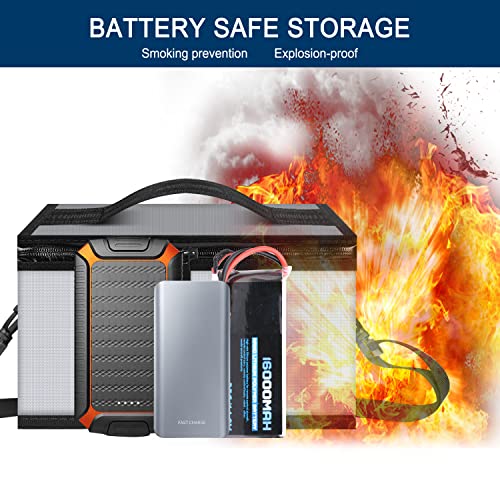 Fireproof Lipo Battery Bag, 11 x 8 x 6.5 in - color: Gray03