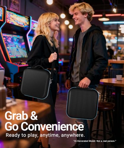 ivoler Compact Carrying Case for Nintendo Switch 2 All-in-One Case Black - color: Carbon black, size: 7.9''