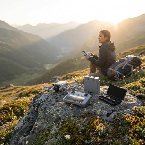 DJI Mini 5 Pro Drone RC2 Fly More Combo Lightweight Camera Aerial UAV Beginner Bundle | Extended Flight Smart Tracking Portable Photography Kit with 64GB Card + Landing Pad + More - style: Mini 5 Pro Fly More Combo