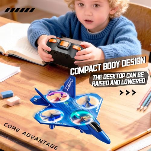 ANTSIR RC Plane ABS Fighter Jet Drone Flying Toy for Kids Birthday Gift