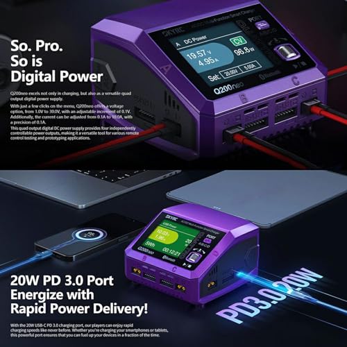 GoolRC Q200neo AC/DC Multi-Function Smart Charger, Lipo Battery Charger