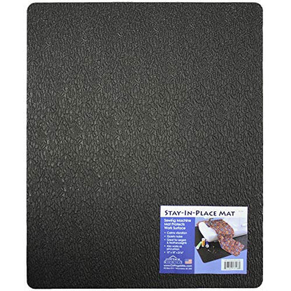 Stay-In-Place Machine Mat - 15" x 18" - Calms Vibration and Dampens Noise - size: Sewing Machine Mat - 15" x 18"