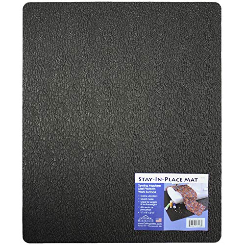 Stay-In-Place Machine Mat - 15" x 18" - Calms Vibration and Dampens Noise - size: Sewing Machine Mat - 15" x 18"