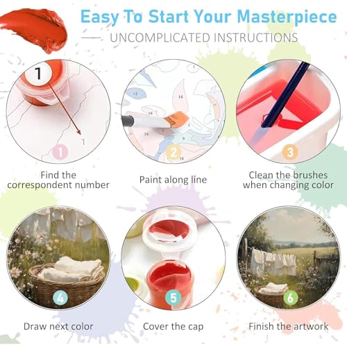 WUDWL Scenery Paint by Numbers Kit for Adults,Color By Numbers for Adults - color: YH03160