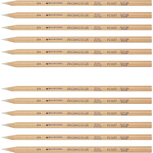 Prismacolor Colorless Blender Pencils, Adult Coloring, 12 Pack