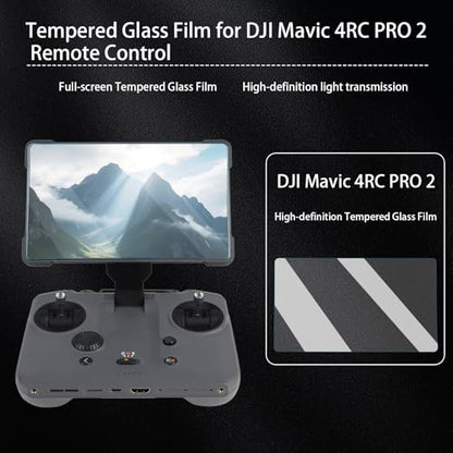 Remote Control Sunshade for DJI Mavic 4 RC Pro 2 Remote Control Silicone Case Sleeve/Controller Screen Protector & Adjustable PU Neck Strap & Standard Lanyard Screw Accessories - size: 11*33