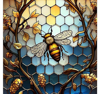 xackcme Paint by Numbers for Adults Bee - Bee Paint by Number on Canvas - color: MT12324