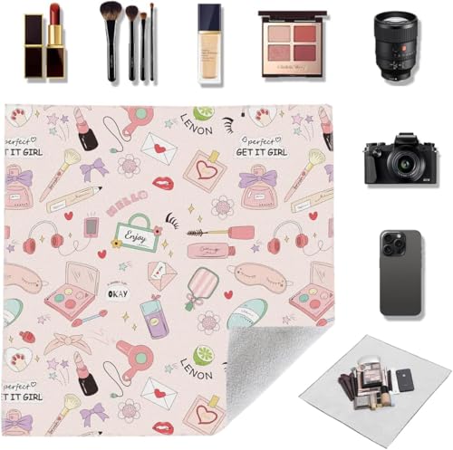 Camera Protective Wrap Lens Cloth, Magic Camera Lens Protector, Anti-scratch Lens Wrap, Big Size Self-Adhesive Magic Cloth, Protective Lens Pouch for DSLR Camera, Phone, Accessorie (Cute, 21''x21'') - style: Cute