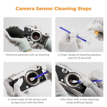 K&F CONCEPT M4/3 Sensor Cleaning Kit with Sensor Cleaner for M4/3 Cameras - size: 12mm