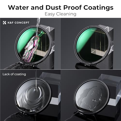 K&F CONCEPT 49mm Variable ND Lens Filter ND2-32 (1-5 Stops) Waterproof - size: 49mm