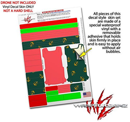 Skin Decal Wrap 2 Pack Compatible with DJI Ryze Tello Solids Collection Coral Drone NOT Included