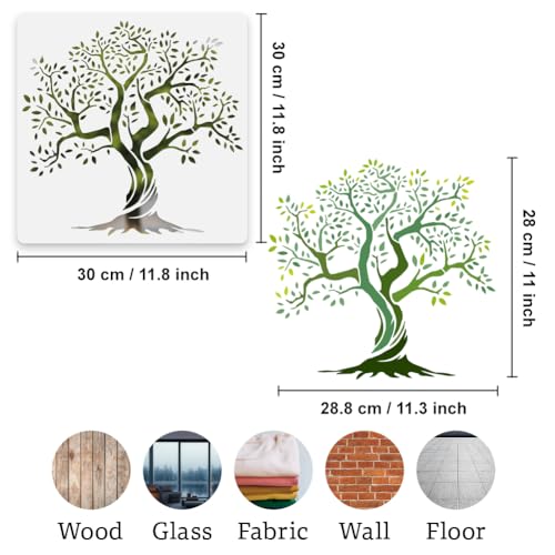 Tree of Life Stencil, Reusable Painting Template, DIY Home Decor - style: Tree of Life A