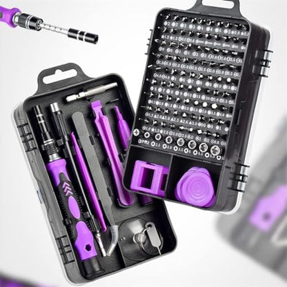 Precision Screwdriver Set, Professional Grade 115 in 1 Magnetic Repair Tool Kit for Electronics, Computer, iPhone, Laptop, Game Console, Watch, Eyeglasses, Modding, and DIY Projects