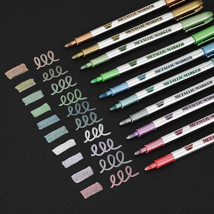 Mr. Pen- Metallic Paint Markers, 10 Colors - style: Metallic Markers
