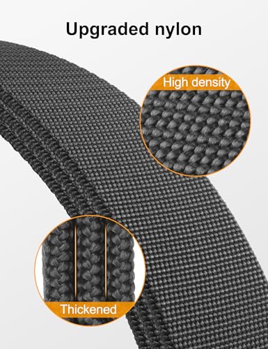 JUKMO Men's Stretch Tactical Belt, 1.5" Elastic Nylon Web with Flip Buckle - color: Grey, size: XXX-Large-for Waist 54"-58" (Length 65")