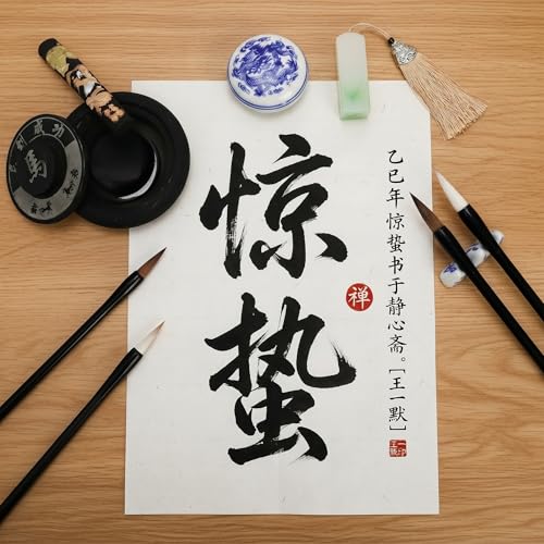 Eorbow 11 Pack Chinese Calligraphy Set, Calligraphy Brush Kit for Beginners