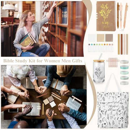 29 Pcs Bible Journaling Supplies Kit, Back to School Gifts - color: Khaki, style: Boho
