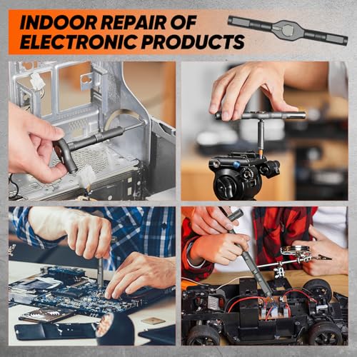 Saker 42-in-1 Magnetic Ratchet Screwdriver Set With T-Handle Grey - color: Grey