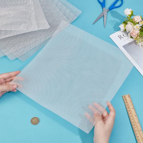 BENECREAT 10 Pcs Aluminum Wire Mesh, Aluminum Screen, 12x11.8Inch Platinum Square Sculpting Wire Sheets for Clay Modeling, DIY Armature Projects and Metal Crafts