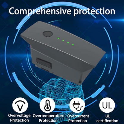 Mavic Pro Battery 2 Pack, 3830mAh 11.4V 31Mins Max Flight Time Intelligent Flight Replacement Battery for DJI Mavic Pro Alpine White Drone