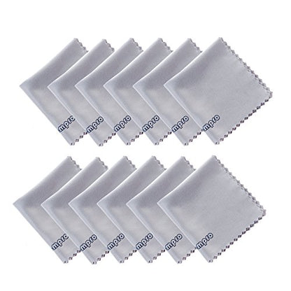Wisdompro 12-Pack 4.75x4.75 Microfiber Cleaning Cloth for Lens & Screen - size: 4-3/4 x 4-3/4 Inch