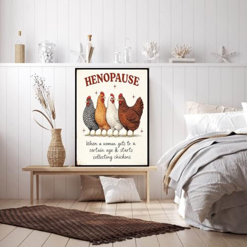 Lophomie Diamond Art Kits for Adults, 5D Chicken Diamond Painting Kit - color: Henopause Chicken Diamond Art
