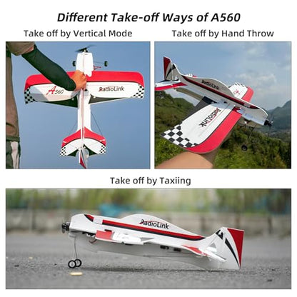 Radiolink A560 Ready to Fly (RTF) 3D Byme-A Gyro 6 Flight Modes RC Airplane