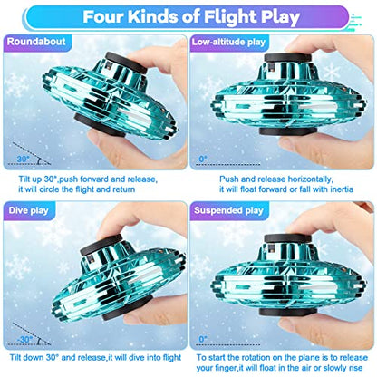 Vantexi Drone for Kids Flying Toys, 2026 Upgrade LED Fidget Spinner - color: Green, size: 1 PC