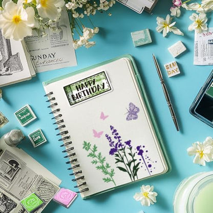 29 Pcs Acrylic Stamps for Crafting Card Making Supplies Set - style: 29Pcs Journal Clear Stamps