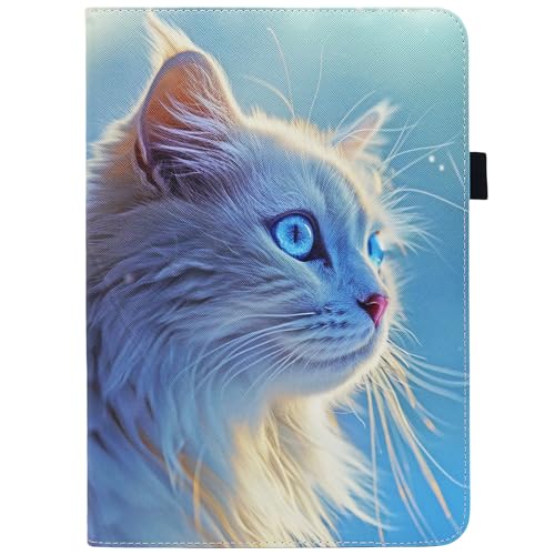Universal 10 10.1 11 Inch Android 16 15 Tablet Case Cover - color: 03 White Cat