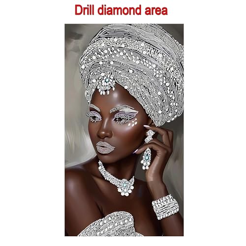 African Pearl Art Kits for Adults,DIY Diamond Painting kit for Beginners - color: 501