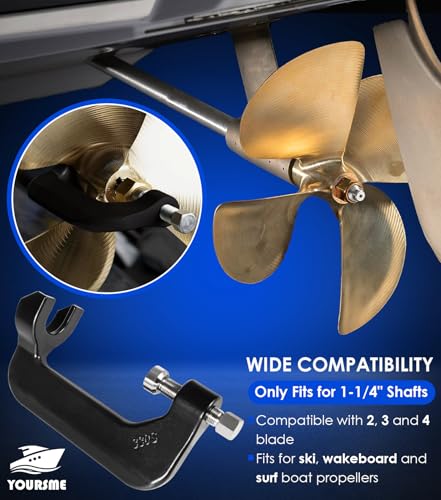 Yoursme 330S Propeller Puller for 1-1/4" Shafts, C-Clamp 330S Puller for Ski & Wakeboard & Surf Propellers, Adjustable Range 4.33"-5.51"