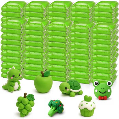 Air Dry Clay Bulk, Modeling Clay for Kids, 100 Pcs, Green - color: Green