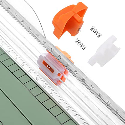 Firbon A4 Paper Cutter, 12 Inch Paper Trimmer with Extened Ruler, Morandi - color: Morandi